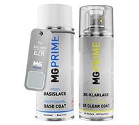 MG PRIME Bombe aérosol pour Citroen EZR Gris Aluminium Metallic + vernis 2K | Aluminium-Grau Metallic, Peinture voiture, Kit peinture de base + vernis 2K, bombes aérosols 400ml
