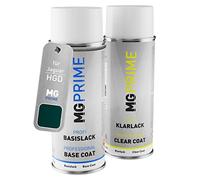 MG PRIME Bombe aérosol pour Jaguar HGD / JBC1753 British Racing Green +1K | Peinture voiture, Kit peinture de base + vernis, bombes aérosols 400ml