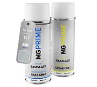 MG PRIME Bombe aérosol pour Opel 147 / 82L/TZ/04L/83U Starsilber 2 Me. +1K | Starsilber 2 Metallic, Peinture voiture, Kit peinture de base + vernis, bombes aérosols 400ml