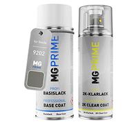 MG PRIME Bombe aérosol pour Skoda 9202 / 4K Cappuccino Beige Metallic +2K | Peinture voiture, Kit peinture de base + vernis 2K, bombes aérosols 400ml