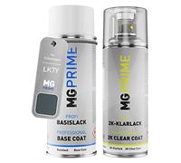 MG PRIME Bombe aérosol pour Volkswagen LK7Y / K7Y / M9 Sturmgrau Metal. +2K | pour Volkswagen VW, Sturmgrau Metallic, Peinture voiture, Kit peinture de base + vernis 2K, bombes aérosols 400ml