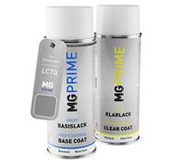 MG PRIME Bombe aérosol pour Volkswagen VW LC7Q / C7Q / B0 Delfingrau M. +1K | Dolphin Grey Metallic / Delfingrau Metallic, Peinture voiture, Kit peinture de base + vernis, bombes aérosols 400ml