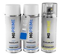 MG PRIME Bombes aérosols pour Suzuki Motorcycles YSF Triton Blue Metal. +2K | Triton Blue Metallic, Peinture moto, Kit peinture de fond + base + vernis 2K, bombes aérosols 400ml