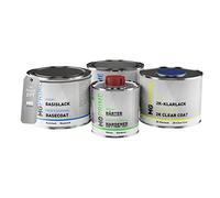 MG PRIME Kit pots de Peinture voiture pour Renault EPT Jaune 1,75L | Kit peinture de fond + base + vernis 2K + durcisseur, prêt à l'emploi