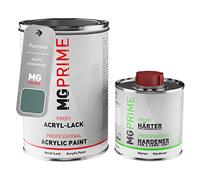 MG PRIME Pantone 5487C Green mat satiné, pot de peinture acrylique 2K 1,5 L | Kit 2K peinture + durcisseur, à séchage rapide