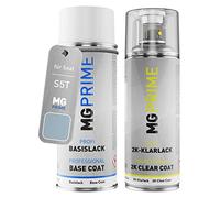 MG PRIME Peinture voiture Bombe aérosol pour Seat S5T / H8 Azul Polar. +2K | Bleu Polaire Metallic / Azul Polar Metallic, Kit peinture de base + vernis 2K, bombes aérosols 400ml