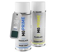 MG PRIME Peinture voiture Bombe aérosol pour Suzuki Z7Y Grove Green 2. +1K | Grove Green 2 Pearl Metallic, Kit peinture de base + vernis, bombes aérosols 400ml