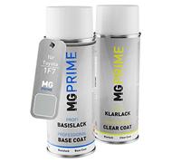 MG PRIME Peinture voiture Bombe aérosol pour Toyota 1F7 Classic Silver. +1K | Gris Aluminium Metallic / Classic Silver Metallic, Kit peinture de base + vernis, bombes aérosols 400ml