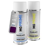 MG PRIME Peinture voiture Bombes aérosols pour BMW K9C Twilight Purple Metallic Peinture de base vernis clair aérosol 400ml
