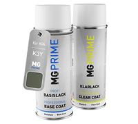 MG PRIME Peinture voiture Bombes aérosols pour KIA K3Y Camden Beige Metallic/Celestialsilber Metallic Peinture de base vernis clair aérosol 400ml