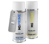 MG PRIME Peinture voiture Bombes aérosols pour Toyota 1K0 Metal Stream Metallic/Silver Knockout Metallic Peinture de base vernis clair aérosol 400ml
