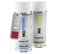 MG PRIME Peinture voiture Bombes aérosols pour Volkswagen VW LA3X / A3X / 6K Sunsetred Metallic/Vermelho Sunset Peinture de base vernis clair aérosol 400ml