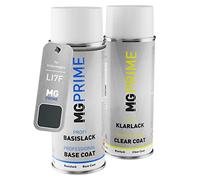 MG PRIME Peinture voiture Bombes aérosols pour Volkswagen VW LI7F / I7F / 5K Uranogrey/Urano Grey Peinture de base vernis clair aérosol 400ml