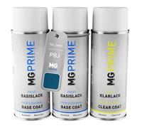 MG PRIME Peinture voiture kit bombe aérosol pour Jeep PBJ / 858 Hydro Blue Pearl/Laser Blue Pearl de fond de base de vernis bombe aérosol 400ml