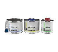 MG PRIME Peinture voiture kit couche de fond prêt pour la pulvérisation pour Toyota 8T5 Dark Blue Mica/Bleu Saphir Metallic la base + le 2C vernis 1,25l