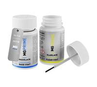 MG PRIME Peinture voiture kit de stylo retouche pour Fiat 369/B / 369 Blu Podio Pearl/Bleu Podio Nacre de base de vernis de 50ml par flacon