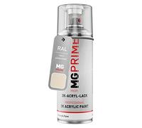 MG PRIME RAL 1013 Blanc perlé mat satiné, bombe de peinture acrylique 2K | Oyster white, bombe aérosol 400 ml, à séchage rapide