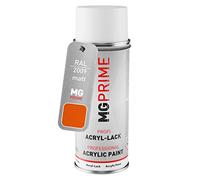 MG PRIME RAL 2009 Orangé signalisation mat, bombe de peinture acrylique | Traffic orange, bombe aérosol 400 ml, à séchage rapide