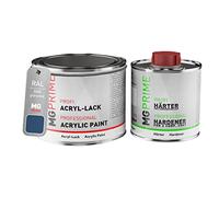 MG PRIME RAL 5000 Bleu violet/Violet blue Peinture acrylique brillante Pot de 0,75 litre / 750 ml, y compris le durcisseur