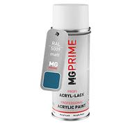 MG PRIME RAL 5009 Bleu azur/Azure blue mat, bombe de peinture acrylique | bombe aérosol 400 ml, à séchage rapide
