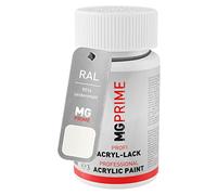 MG PRIME RAL 9016 Blanc signalisation/Traffic white mat satiné stylo retouche 50 ml à séchage rapide