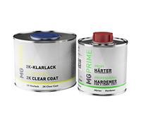 MG PRIME Vernis 2C satiné pot 0,75 litre peinture auto HS + durcisseur | Qualité OEM, résistant aux intempéries, à la lumière et aux UV, qualité professionnelle, Made in Germany