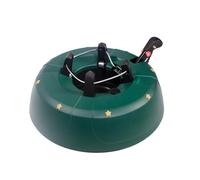 mgc24 Support de sapin de Noël - Vert - Pour arbres jusqu'à 2,5 m de hauteur - Avec réservoir d'eau, technologie à corde, levier de pied, sécurité enfant, indicateur de niveau d'eau et système de