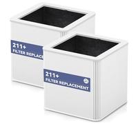 MGCADI 2 Pack 211+ Replacement Filter Compatible with Blue Pure 211+ Air Purifier,2-in-1 H13 True HEPA Filter with Activated Carbon Filter