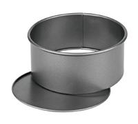 MGE - Moule à Pâtisserie Panettone, Moule Amovible Rond pour Gâteau Panettone - Moule Haut de Pâtisserie avec Base Amovible - Acier au carbone - Revêtement Antiadhésif - 22 cm