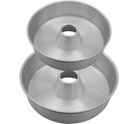 MGE Moule à Savarin - Moule à Ciambella pour Gâteaux Couronne, Ciambella et Génoise - Aluminium - Revêtement Antiadhésif - Fabriqué en Espagne - Ø 24 et 28 cm