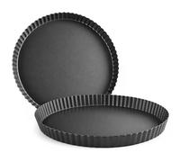 MGE - Moule à Tarte / Moule à Quiche - Moule à Gâteau Rond - Fond Amovible - Revêtement Antiadhésif - Ø 26 cm