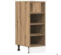 MGH Armoire de plancher ""Riga"" - Moderne vaisselier cuisine - chêne artisanal 30x44,5x81,5 cm LV1020