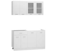 MGH Ensemble de meubles de cuisine 4 pcs - MODERN-DESGIN - Blanc Bois d'ingénierie LV531