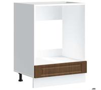 MGH Meuble Cuisine - Armoire à four Porto - pour Salle à Manger, chêne marron bois d'ingénierie LV1143