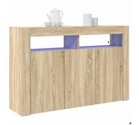 MGH - TOP Buffet de rangement - Cabinet/Commode Bois - Chêne sonoma - 116x30x75 cm - Bois d'ingénierie LV804