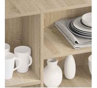 MGH - TOP Buffet de rangement - Cabinet/Commode Bois - Chêne sonoma - 120x30x75 cm - Bois d'ingénierie LV1273