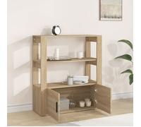 MGH - TOP Buffet de rangement - Cabinet/Commode Bois - Chêne sonoma - 80x30x90 cm - Bois d'ingénierie LV1881
