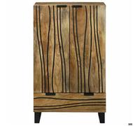 MGH - TOP Buffet de rangement - Cabinet/Commode Bois - Marron 60x33x100 cm - bois de manguier massif LV1112