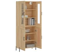 MGH - TOP Haut Armoire Vaisselier - Buffet Pour Salon/Bureau - Chêne sonoma 69,5x34x180 cm - Bois d'ingénierie LV584