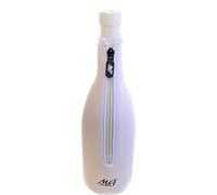 MGKolbe® Élégant rafraîchissant, bouteille de vin en néoprène, porte-bouteilles universel, doublure rafraîchissante, moussant prosecco, garde froid glacé sans glace et seau thermo-bouteille blanche
