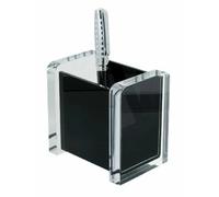 MGM Wedo Acryl Pot à crayons - Transparent/Noir