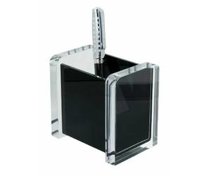 MGM Wedo Acryl Pot à crayons - Transparent/Noir