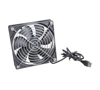 MHADBKH Ventilateur de conduit USB avec collier arrière rond et grille | Prise USB de type A, interface d'alimentation 5 V, refroidissement et ventilation concentrés pour les tâches de zone de