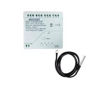 MHCOZY Contrôleur de température Zigbee avec sonde de température étanche, interrupteur 4 relais à contact sec, commande vocale à distance par l'application Tuya (hub Tuya Zigbee requis)