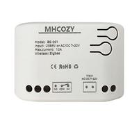 MHCOZY Interrupteur de relais intelligent ZigBee 12 V - Mode de fonctionnement automatique et momentané réglable - Fonctionne avec passerelle zigbee tuya ewelink (hub ZigBee requis)