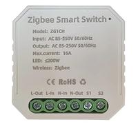 MHCOZY Zigbee Module de commutation de relais 3.0 Mini 1 vitesse 1/2 voie DIY Smart Light Switch Fonctionne avec Ewelink Tuya ZigBee Hub, SmartThings, Alexa, Google Home