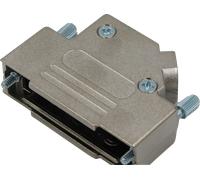 MHD45ZK15-K - Capuchon Sub-D, 15 broches, coudé, argent, taille A.