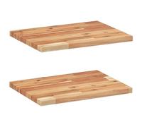 Mhdvray 2 Étagères Flottantes Murales Bois Acacia Massif 40x30x2 cm | Planches murales polyvalentes en acacia huilé pour salon, cuisine et chambre. Gain de place élégant et sur mesure.