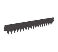 Mhdvray 30 Pcs Bordure de Jardin Métal 103x15 cm Pelouse Noire | Idéal pour délimiter parterre de fleurs, allée et potager. Acier thermolaqué flexible sans outils d'installation.