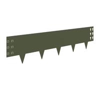 Mhdvray 30x Bordure de Pelouse Acier Flexible 100x25 cm Vert Olive | Solution flexible en métal thermolaqué pour délimiter parterre de fleurs, allée et pelouse extérieure avec élégance.